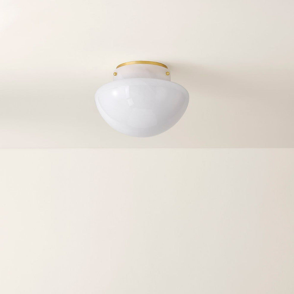 Mitzi Lilou Flush Mount Aged Brass