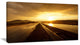 "Wet After Rain Road At Sunset" Extra Large Wall Art Landscape, 1 Panel, 60"x28"