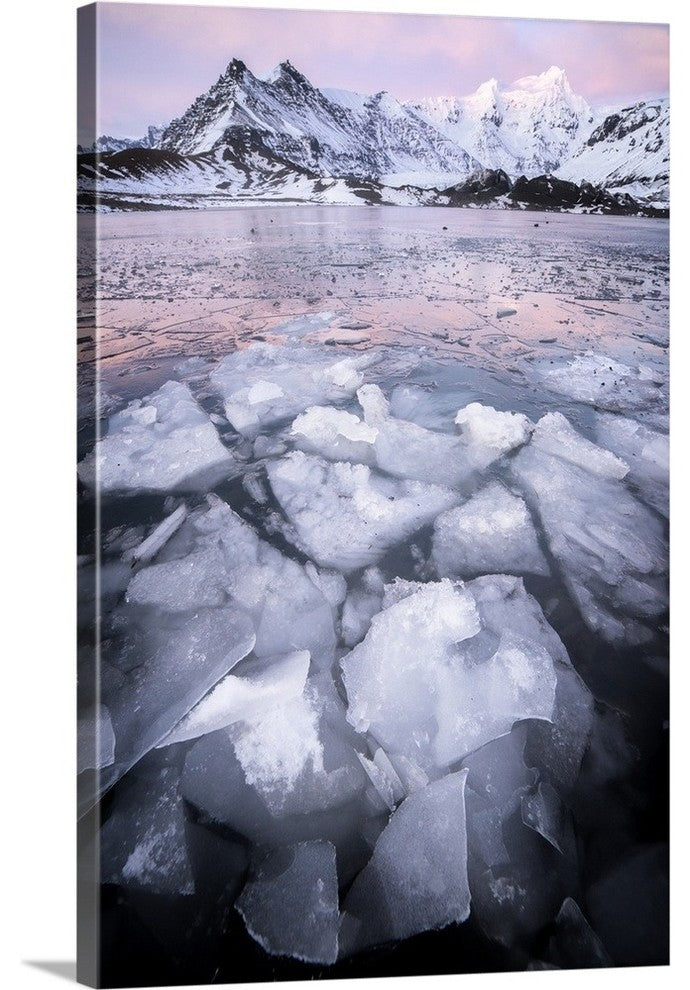 "Ice Land" Wrapped Canvas Art Print, 32"x48"x1.5"