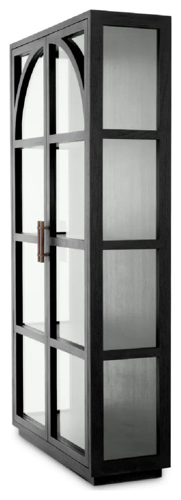 Black Framed Glass Cabinet, Eichholtz San Bernardino