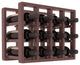 Pine12-Bottle Countertop Wine Rack, Walnut + Satin