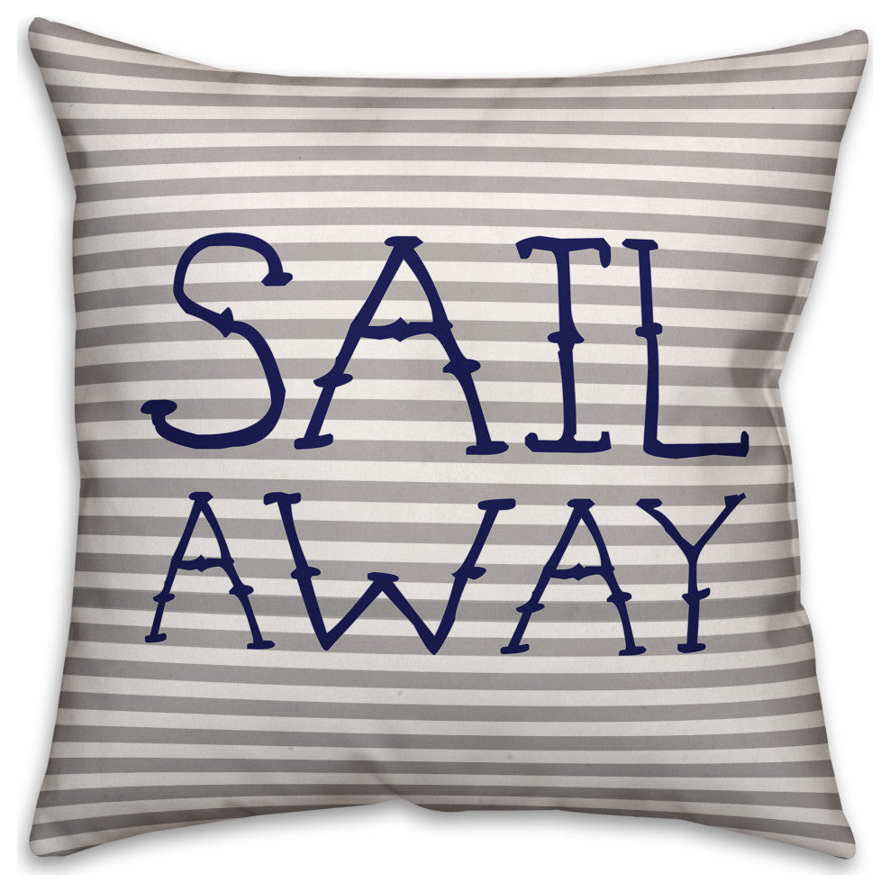 Sail Away 18x18 Spun Poly Pillow