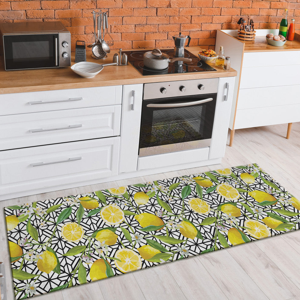 Indoor/Outdoor Kendall KE5 Ivory Machine Washable 2'3" x 7'6" Runner Rug