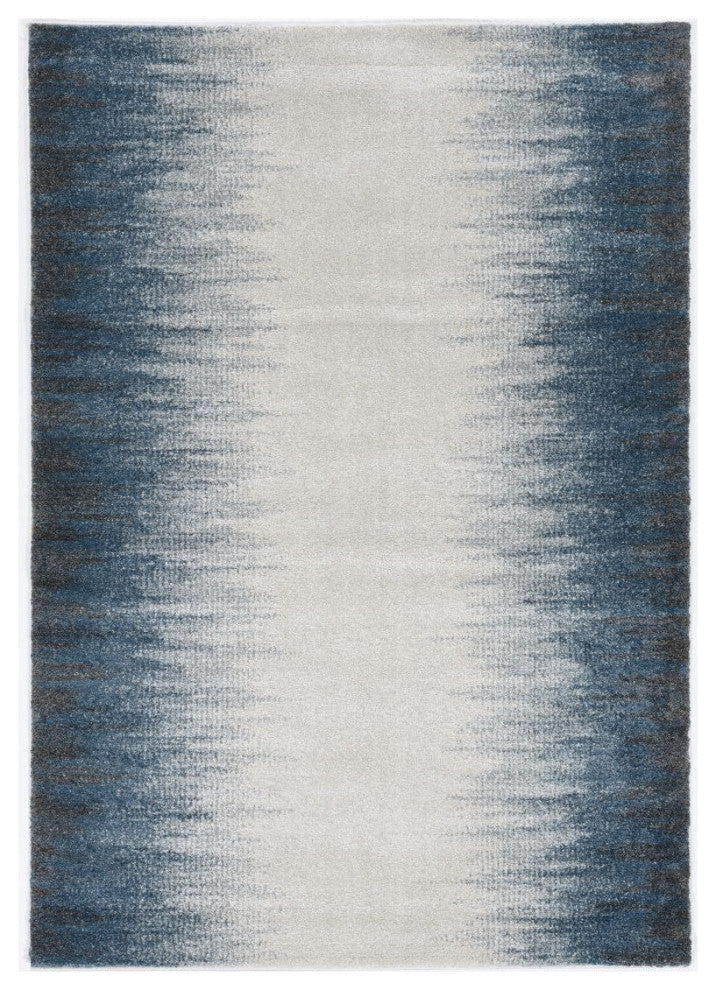 KAS Landscapes 5909 Ivory Blue Ombre Area Rug, 7'10"X 10'10"
