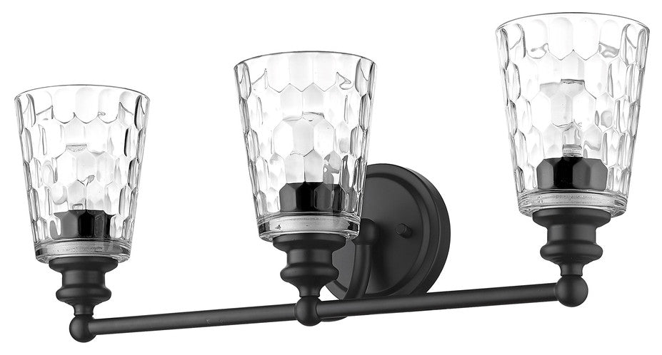Mae 3-Light Matte Black Vanity
