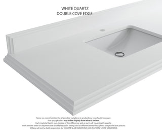 Cambridge 72 Double Sink Bath Vanity in Dark Forest Green 1.5" White Quartz