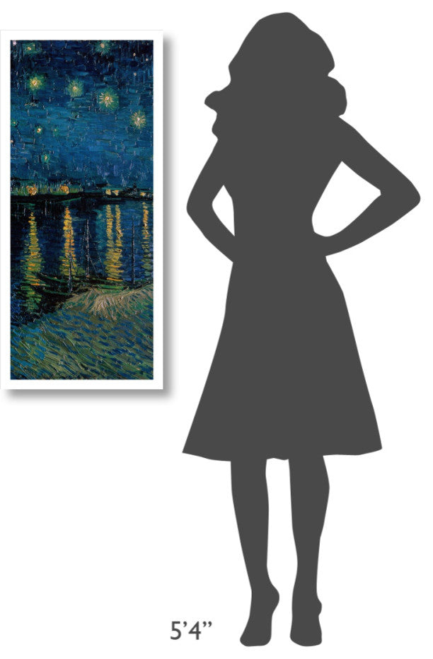 "Starlight Over the Rhone (center)" Print by Vincent van Gogh, 17"x38"