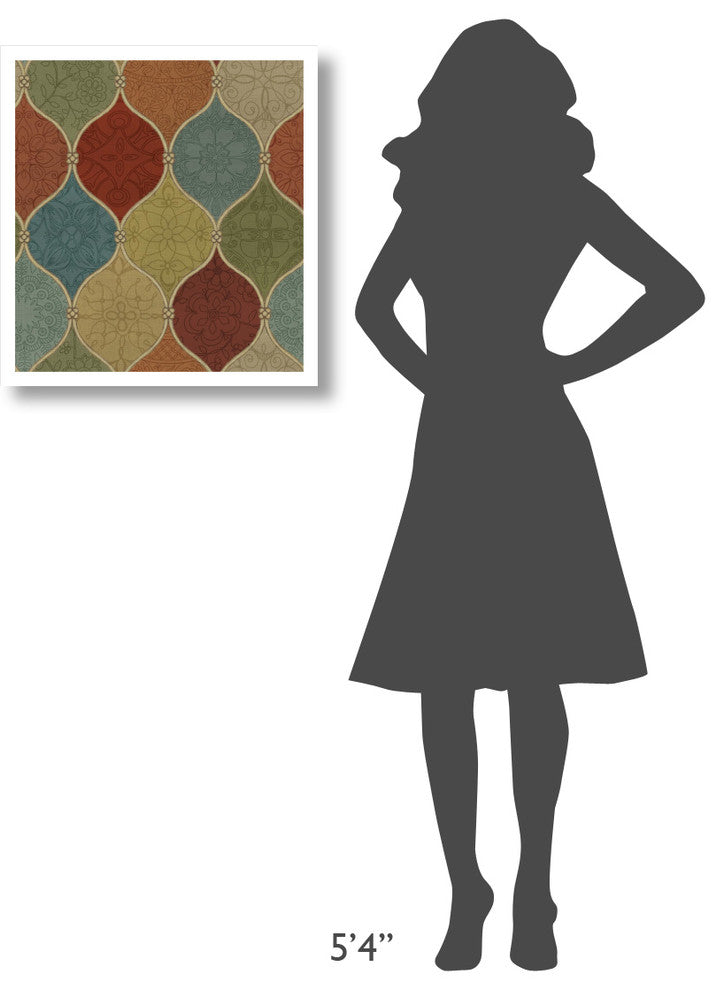 "Spice Mosaic Pattern Crop" Digital Paper Print by Daphne Brissonnet, 22"x24"