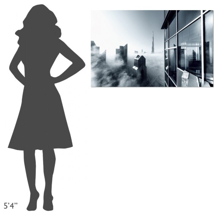 "Foggy City" Stretched Canvas Giclee by Naufal, 40x25"