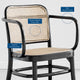 Side Dining Chair, Black, Wood, Modern, Kitchen Bistro Restaurant Hospitality