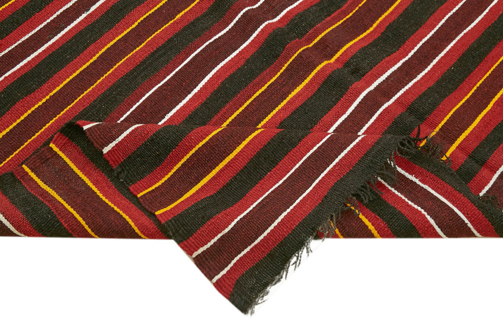 Rug N Carpet - Handmade Oriental 6' 1'' x 10' 5'' Vintage Goat Hair Kilim Rug