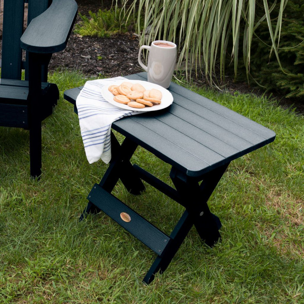 Folding Adirondack Side Table, Federal Blue