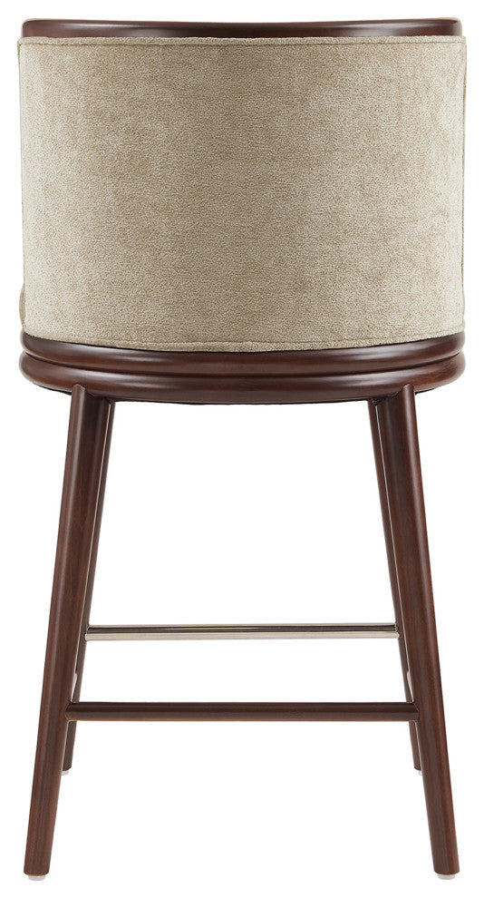 Manhattan Comfort Evalyn Counter Stool, Natural, Single