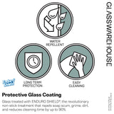 38"x78" Frameless Shower Door, Single Fixed Panel Fluted Radius, Oil Rubbed Bronze, 38" Left