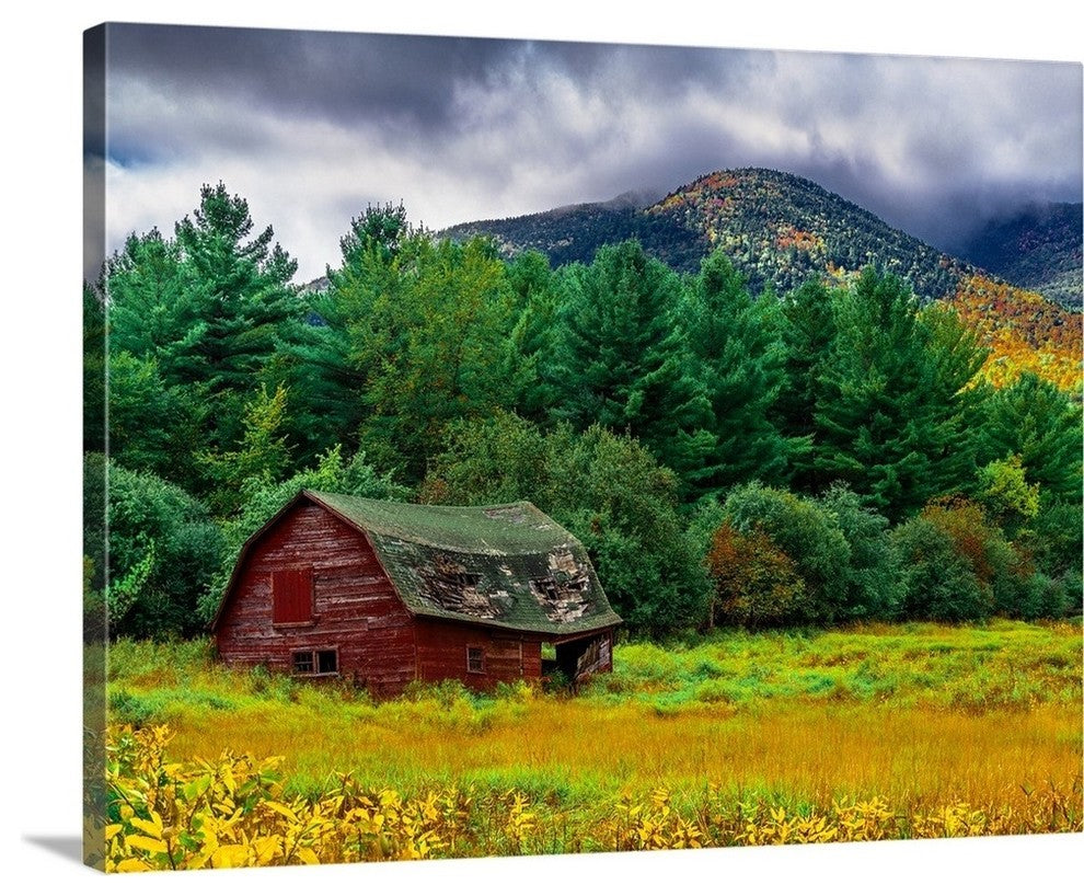 "Red Barn" Wrapped Canvas Art Print, 16"x12"x1.5"