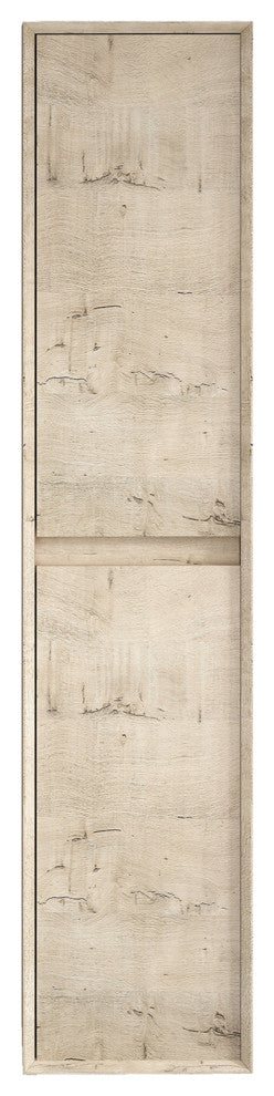 SLIM Bathroom Linen Side Cabinet, Light White Oak