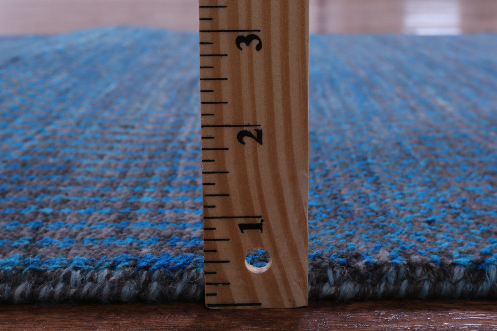 Runner Wool and Silk Super Savannah Gabbeh Handmade Rug 2' 7" X 19' 9" Q8989