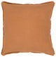 Surya Solid SL-016 18"x18" Pillow Cover, Burnt Orange