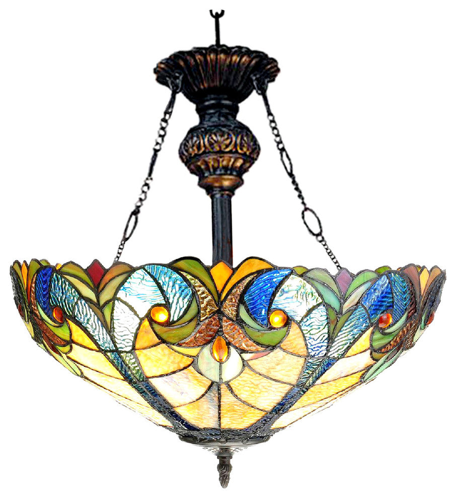 Liaison 2-Light Victorian Inverted Ceiling Pendant