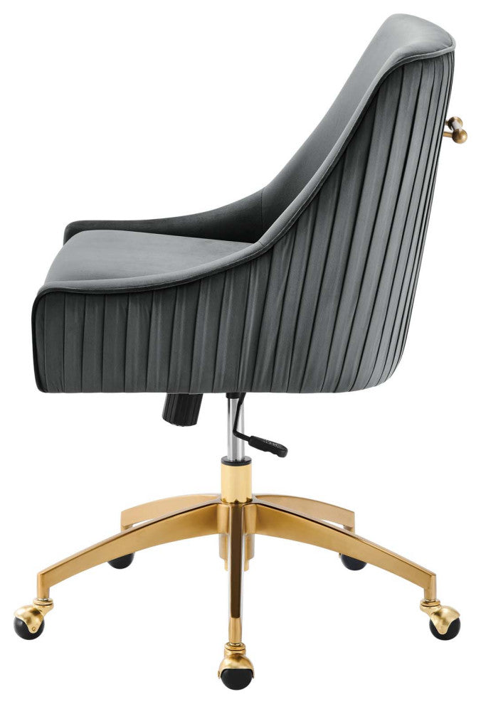 Side Dining Chair, Gray, Velvet, Modern, Kitchen Cafe Bistro Hospitality