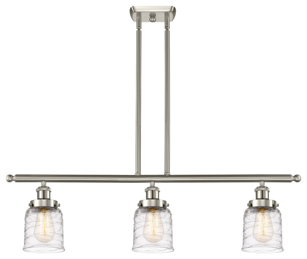 Innovations 916-3I-SN-G513-LED 3-Light Island Light, Brushed Satin Nickel