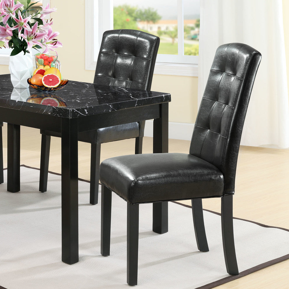 Modern Contemporary Kitchen Dining Side Chair Black
