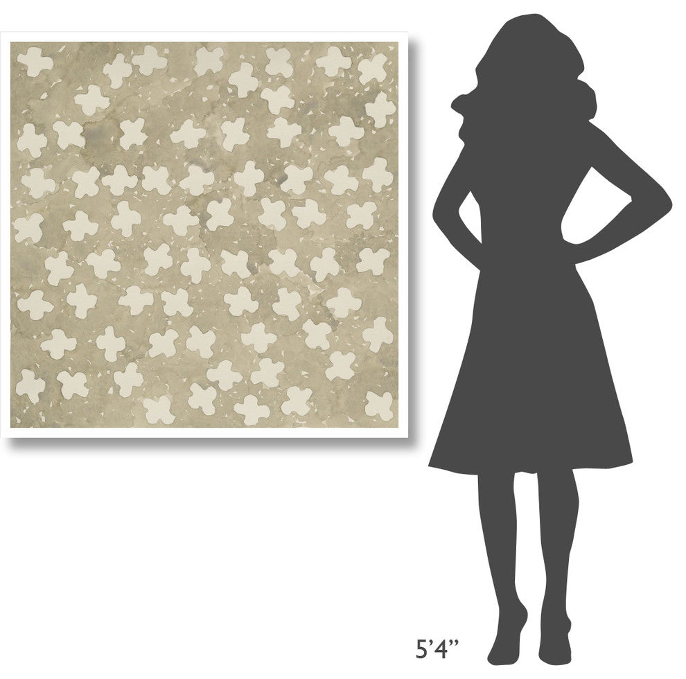 "Wishy Washy Grays III" Digital Paper Print by Shirley Novak, 42"x42"