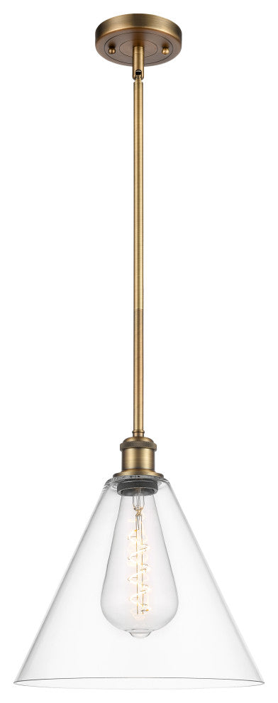 Innovations 516-1S-BB-GBC-122-LED 1-Light Mini Pendant, Brushed Brass