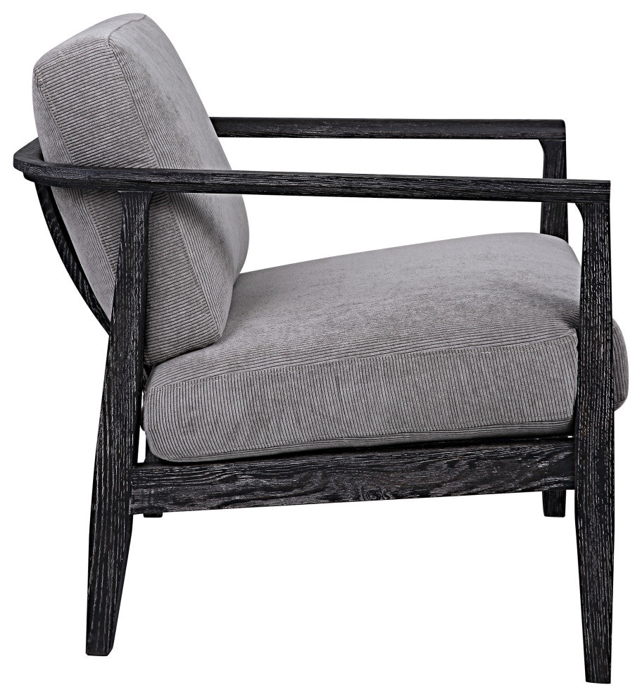 Uttermost Brunei Modern Gray Accent Chair