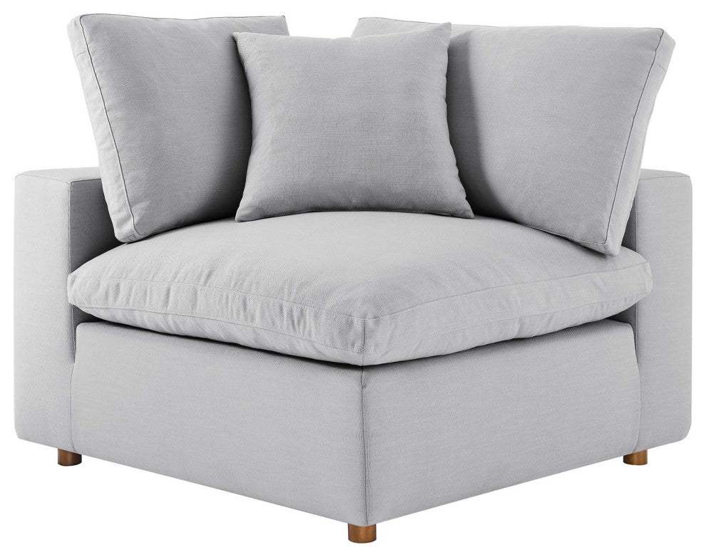 Modular Sectional Deep Sofa Set, Gray, Fabric, Modern, Lounge Hospitality