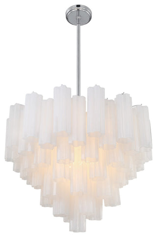 Crystorama Lighting Group ADD-312-WH Addis 12 Light 27"W - Aged Brass