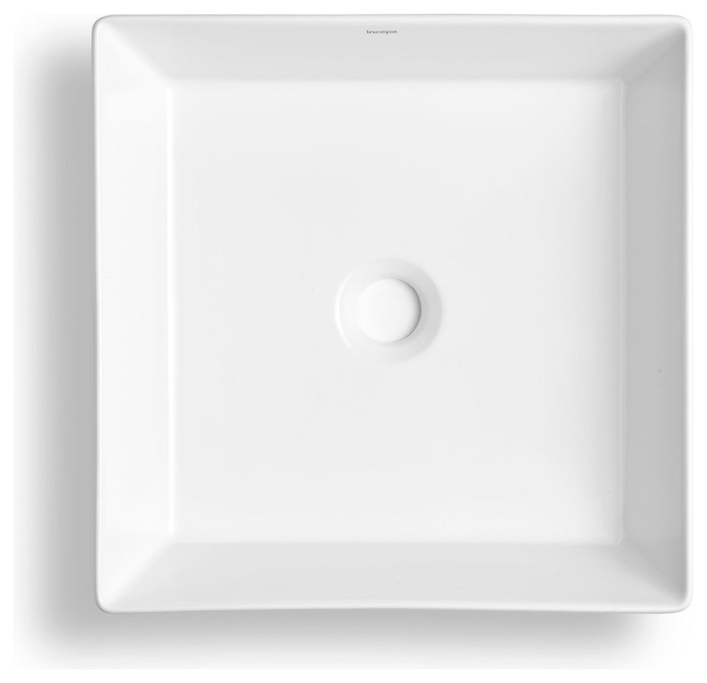 FLEX Vessel Sink, White, 15"x15"x5"