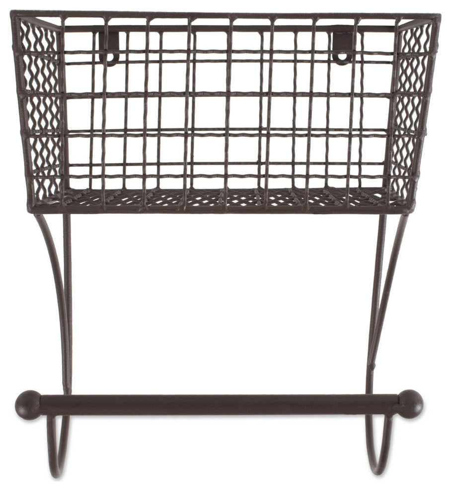 Small Rustic Bronze Farmhouse Towel Rack
