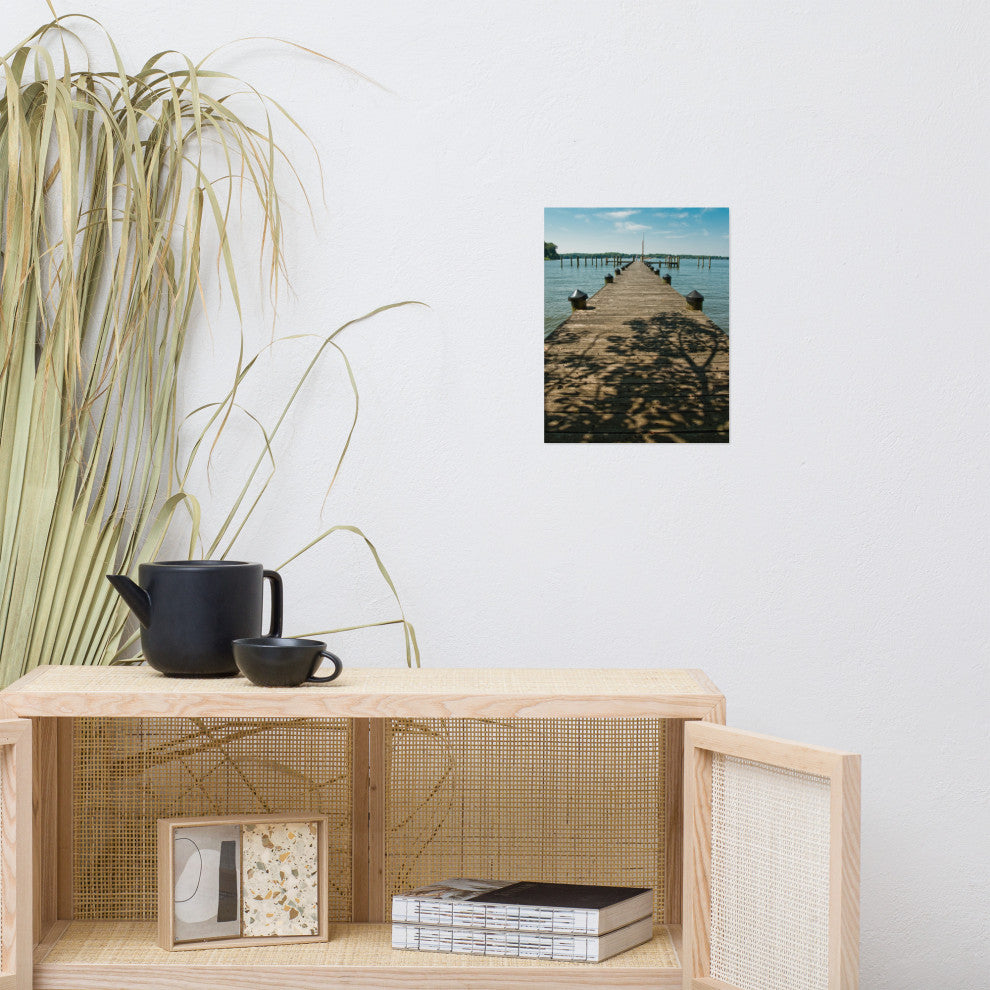 Endless Dock Landscape Photography Unframed Wall Art Print, 11" X 14"