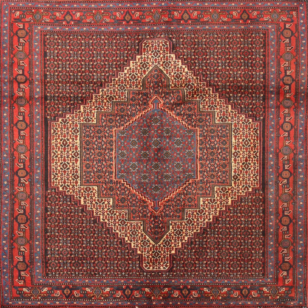 Ahgly Company Indoor Square Traditional Area Rugs, 6' Square
