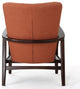 GDF Studio Suffolk French Style Fabric Arm Chairs, Orange, Set of 2