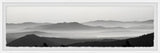 "Foggy Mountains" Framed Painting Print, 30x10