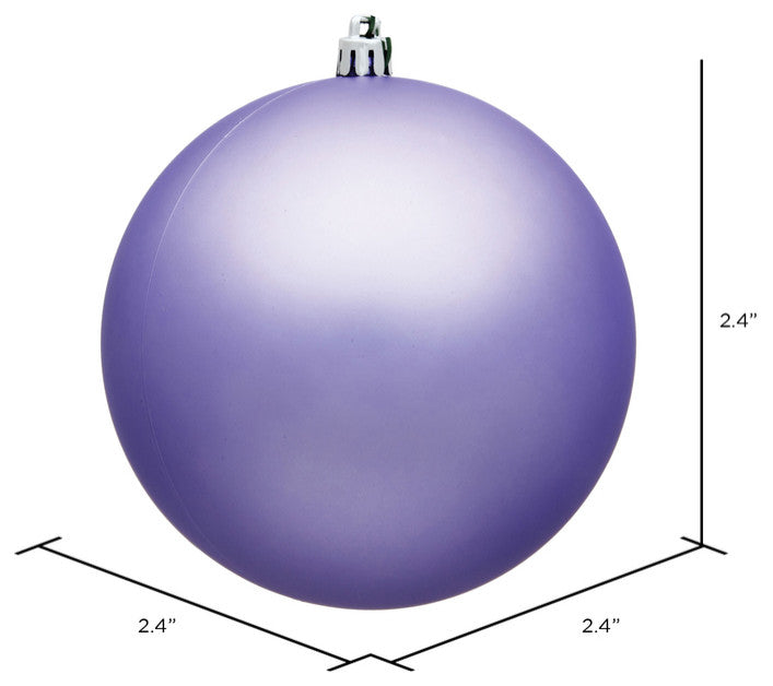 Vickerman 2.4" Lavender Matte Ball Ornament, 24 per Bag