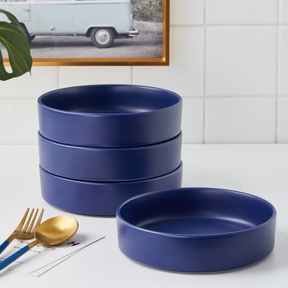 Stone Lain Cleo Stoneware 32 Piece Dinnerware Set, Blue