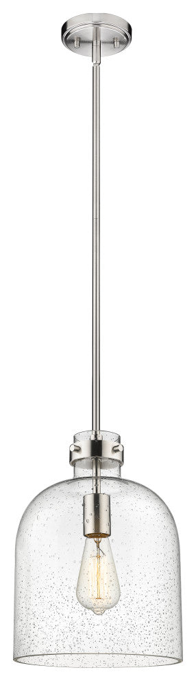 Zlite 817-9BN 1-Light Pendant, Clear Seedy