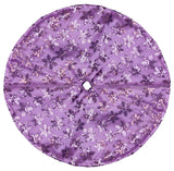 20" Decorative Purple Sequin Snowflake Pattern Mini Christmas Tree Skirt