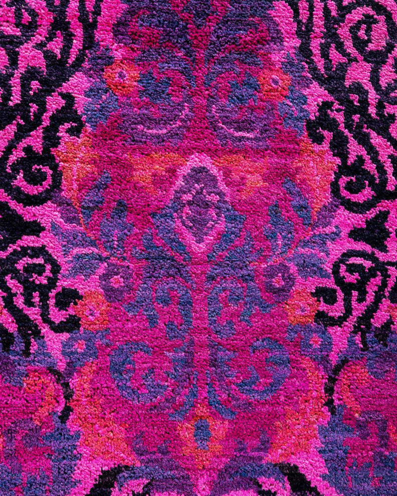 Vibrance, One-of-a-Kind Hand-Knotted Area Rug Pink, 11'10"x15'8"