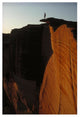 "Person standing atop Kings Canyon, Watarrka National Park" Paper Art, 14"x20"