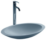 ADM Elipsed Countertop Sink, White, 24", Matte White