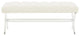 Safavieh Couture Tourmaline Tufted Acrylic Bench, Ivory