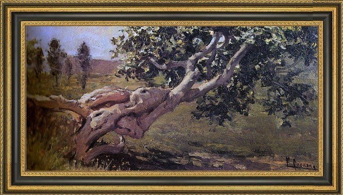 Fernando Cabrera Canto Paisaje Framed Premium Canvas Print, 14"x28"