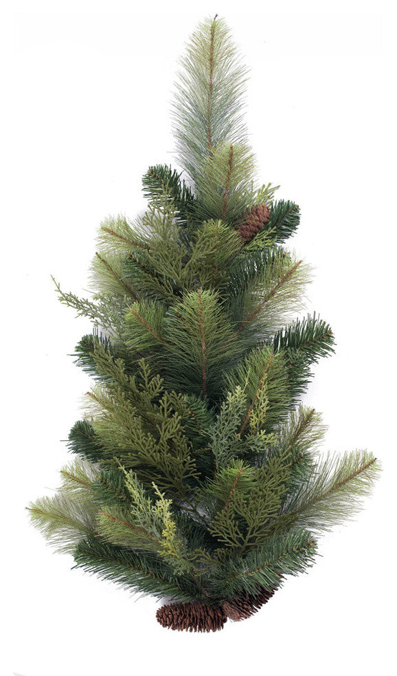 Vickerman E177829 29" Plastic Pine And Cedar Artificial Teardrop, Unlit