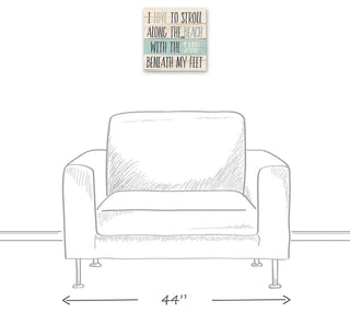 Sand Beneath My Feet Wall Art, 12"x12"