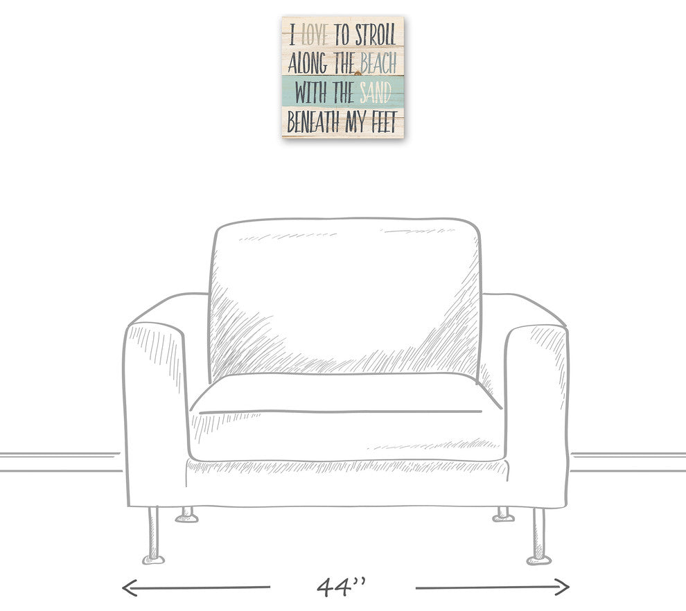 Sand Beneath My Feet Wall Art, 12"x12"