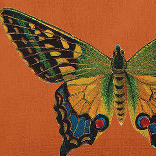 Colorful Swallowtail Polyester Indoor Pillow, Perfect Orange, 26"x26"